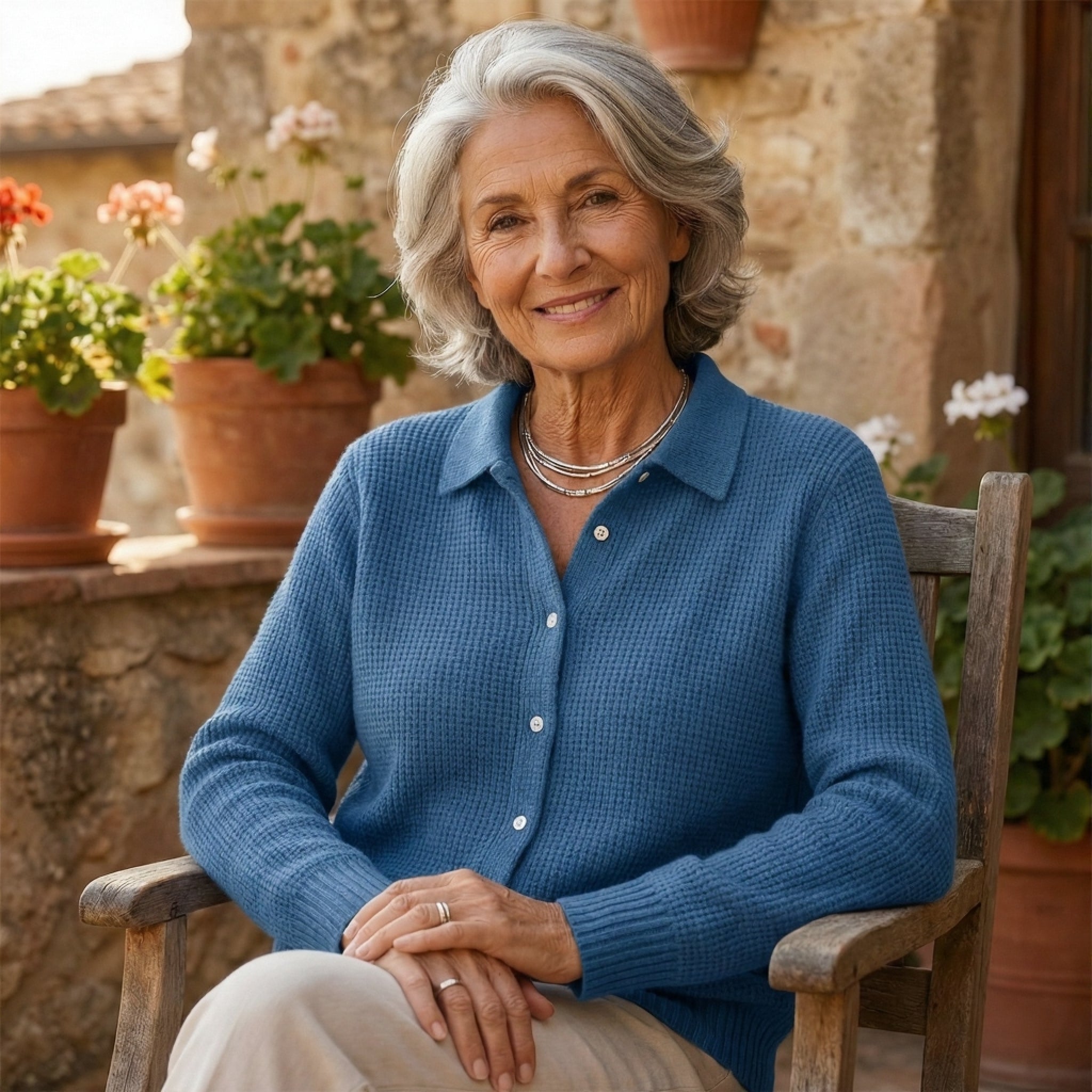 Maeve | Cardigan Classico in Maglia con Bottoni